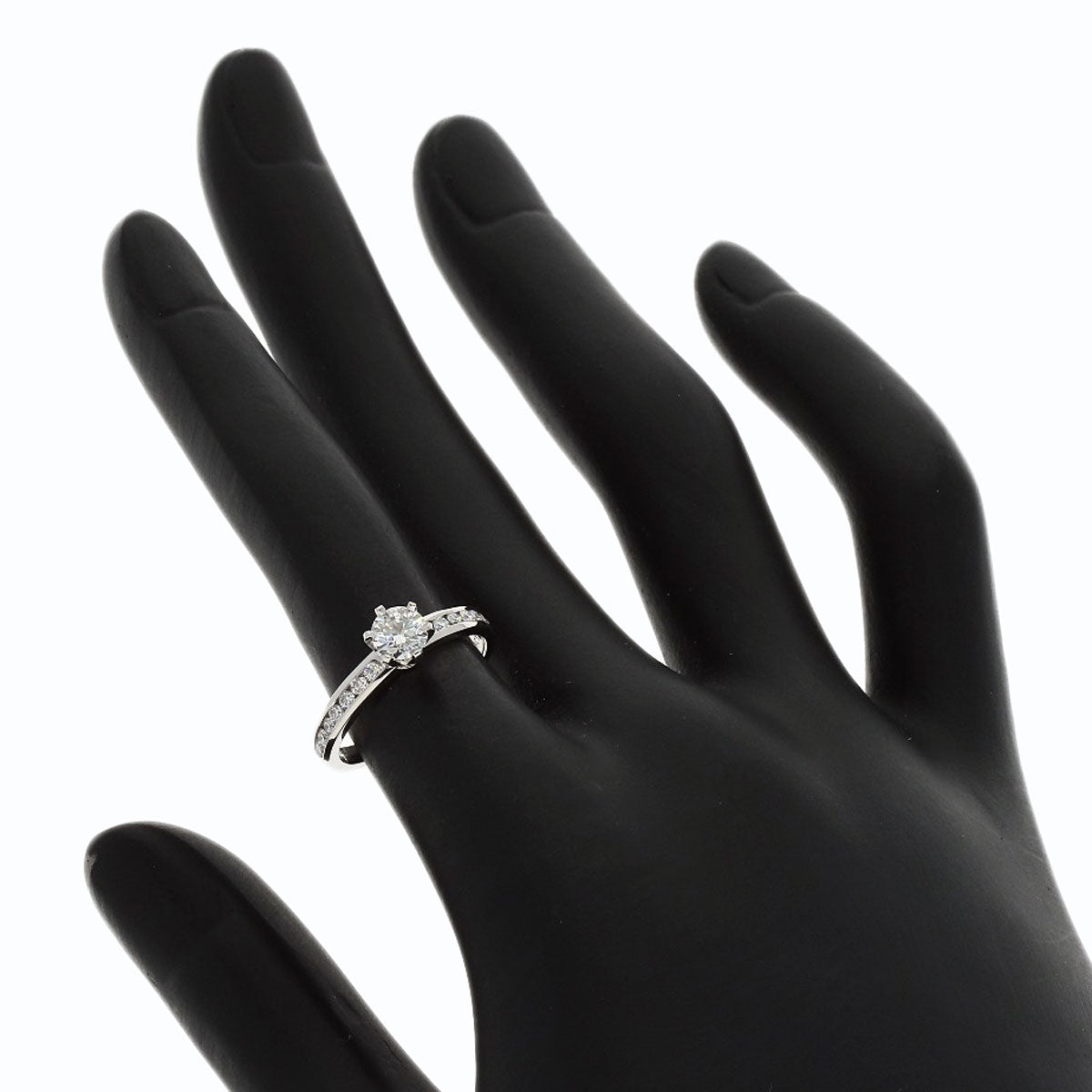 TIFFANY&Co. Solitaire Diamond Ring Platinum PT950 Ladies [Used]
