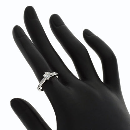 TIFFANY&Co. Solitaire Diamond Ring Platinum PT950 Ladies [Used]