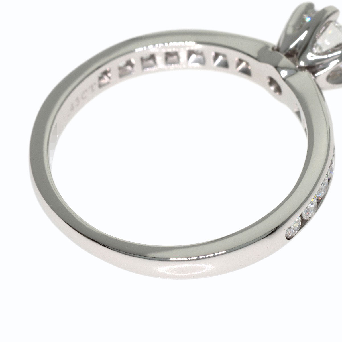 TIFFANY&Co. Solitaire Diamond Ring Platinum PT950 Ladies [Used]