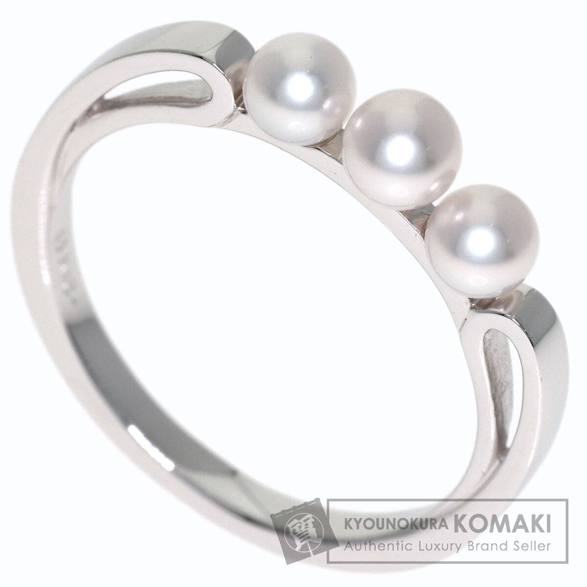 MIKIMOTO Baby pearl Pearl Ring K18 White Gold Ladies [Used]