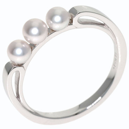MIKIMOTO Baby pearl Pearl Ring K18 White Gold Ladies [Used]
