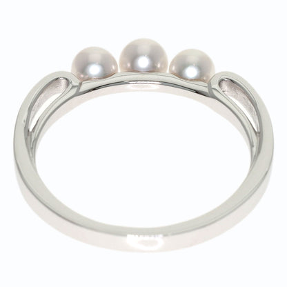 MIKIMOTO Baby pearl Pearl Ring K18 White Gold Ladies [Used]