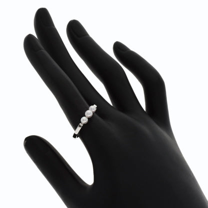 MIKIMOTO Baby pearl Pearl Ring K18 White Gold Ladies [Used]