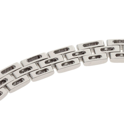 CARTIER Maillon Panthere Full Diamond Necklace K18 White Gold Ladies [Used]
