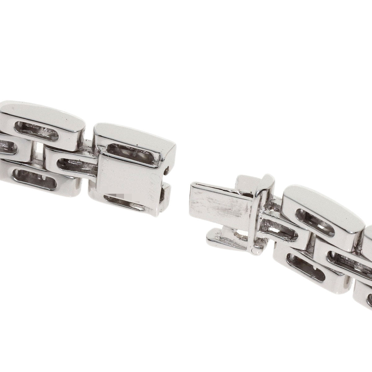 CARTIER Maillon Panthere Full Diamond Necklace K18 White Gold Ladies [Used]