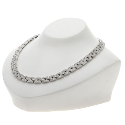 CARTIER Maillon Panthere Full Diamond Necklace K18 White Gold Ladies [Used]