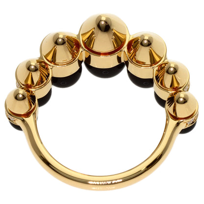 CARTIER Clash de Cartier Onyx Diamond #54 Ring K18 Pink Gold Ladies [Used]