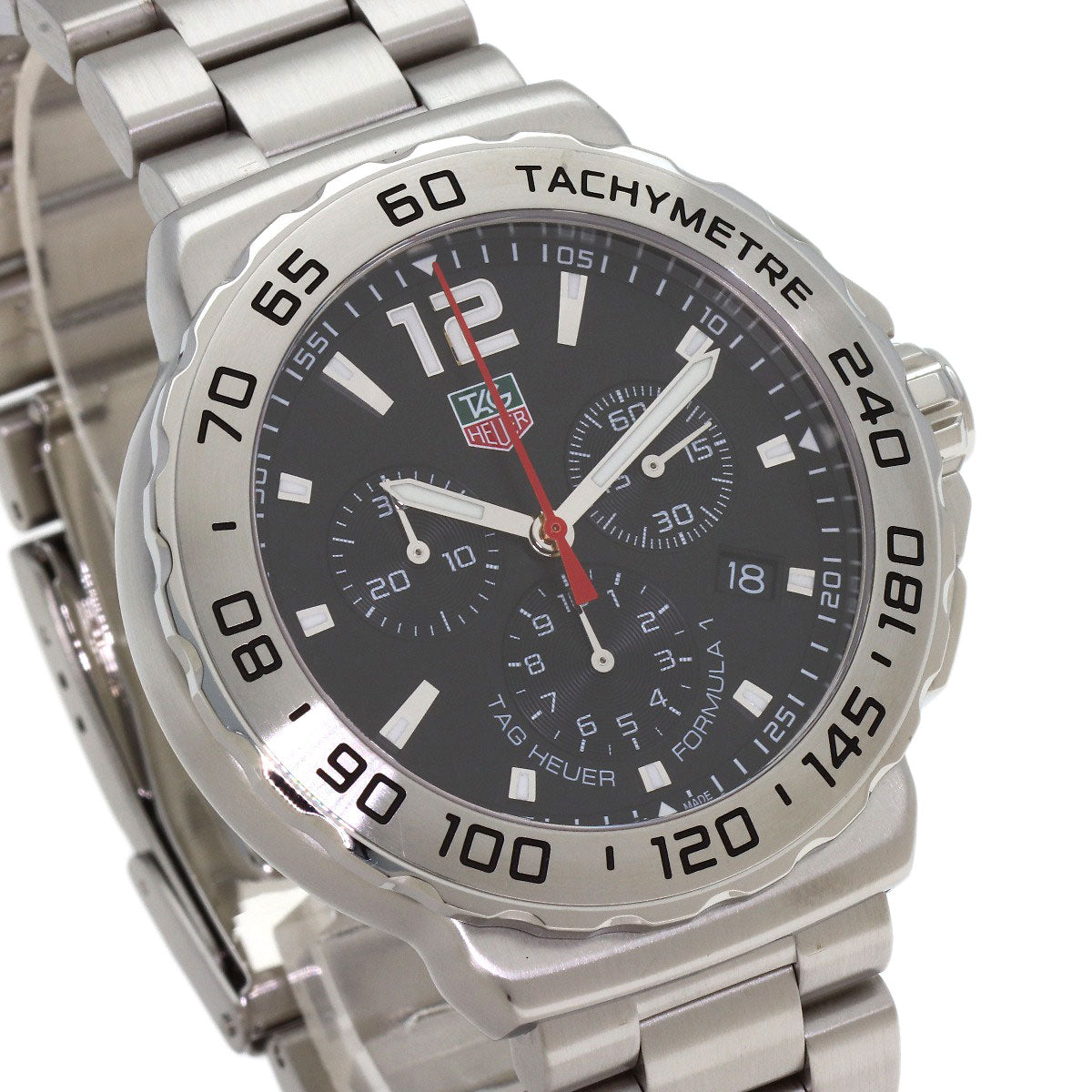 TAG HEUER FORMULA1 chronograph Watches CAU1112 Stainless Steel/Stainless Steel mens