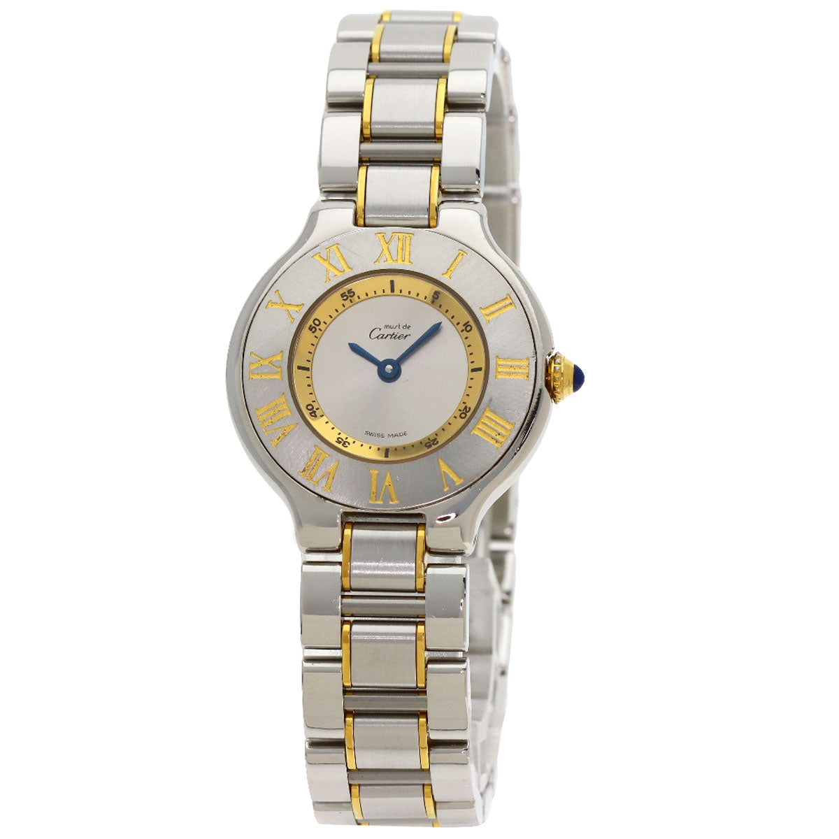 CARTIER Must21 Watches W10073R6 Stainless Steel/SSxGP Ladies
