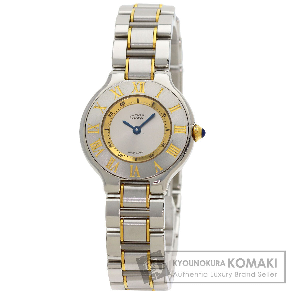CARTIER Must21 Watches W10073R6 Stainless Steel/SSxGP Ladies