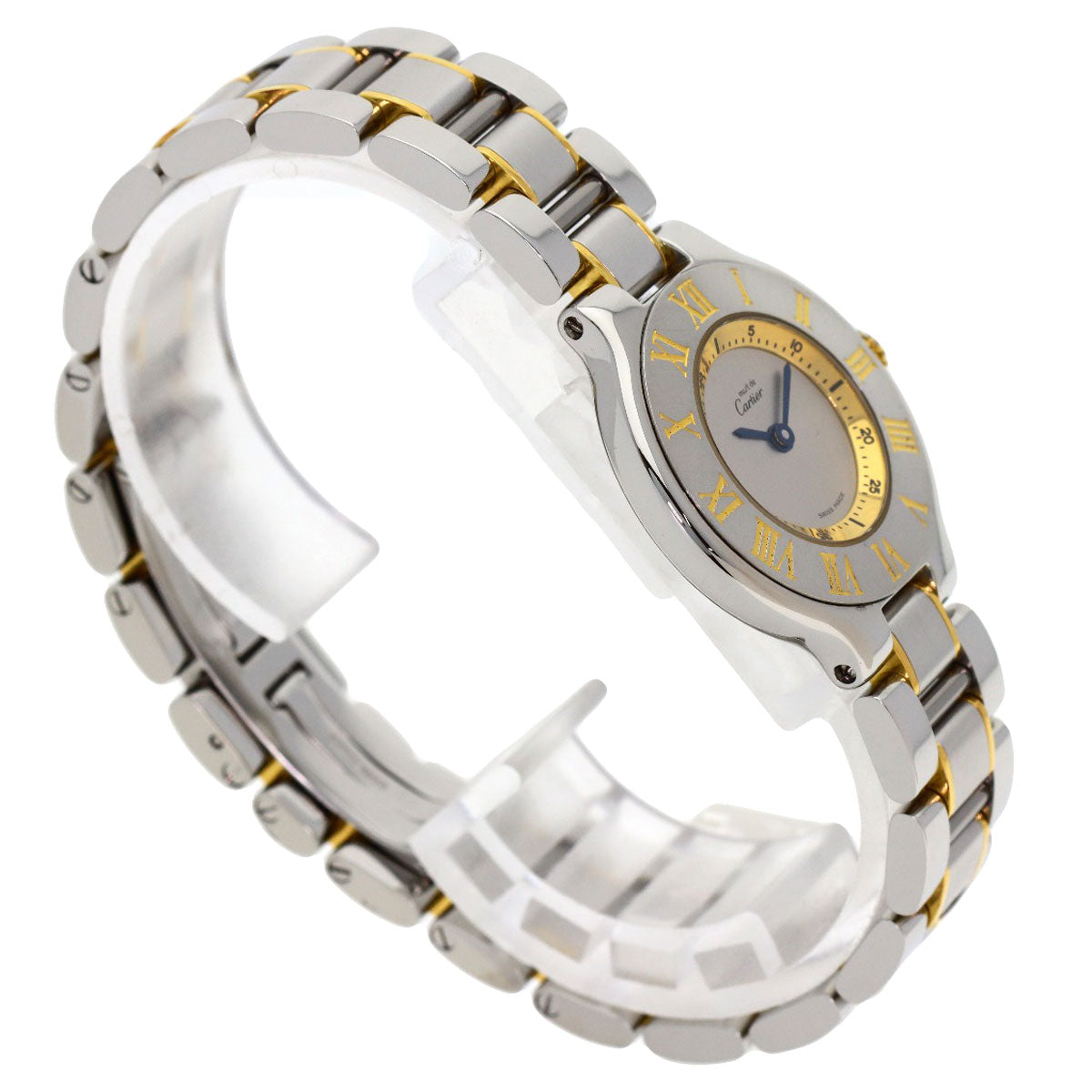 CARTIER Must21 Watches W10073R6 Stainless Steel/SSxGP Ladies