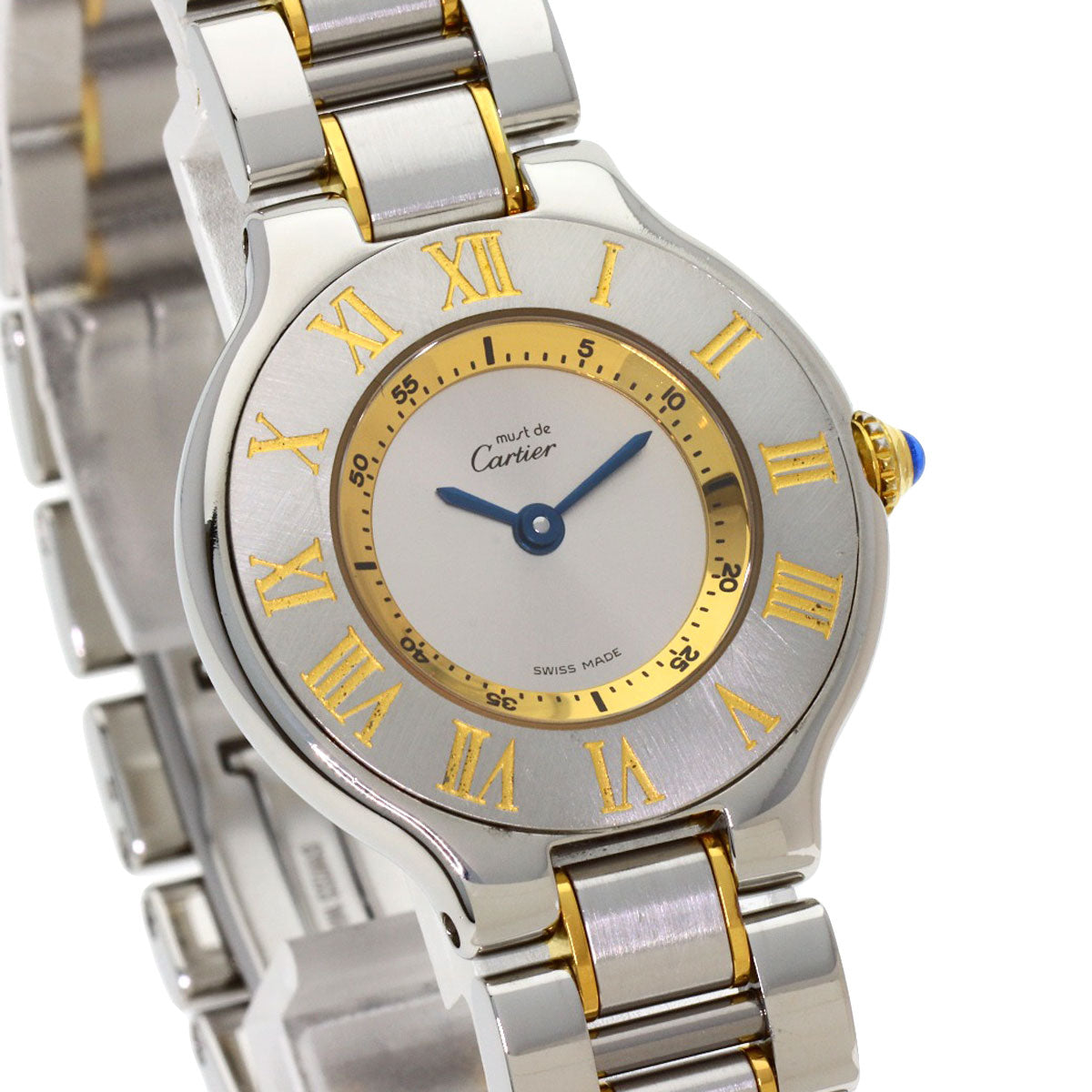 CARTIER Must21 Watches W10073R6 Stainless Steel/SSxGP Ladies