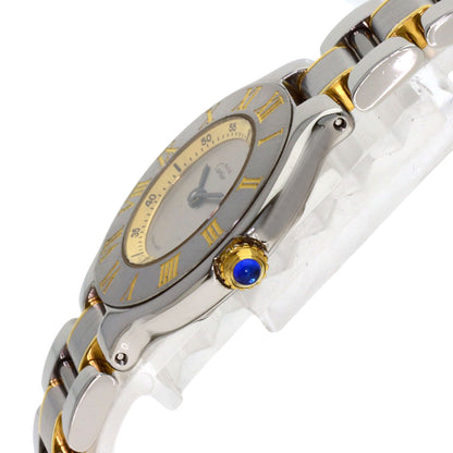 CARTIER Must21 Watches W10073R6 Stainless Steel/SSxGP Ladies
