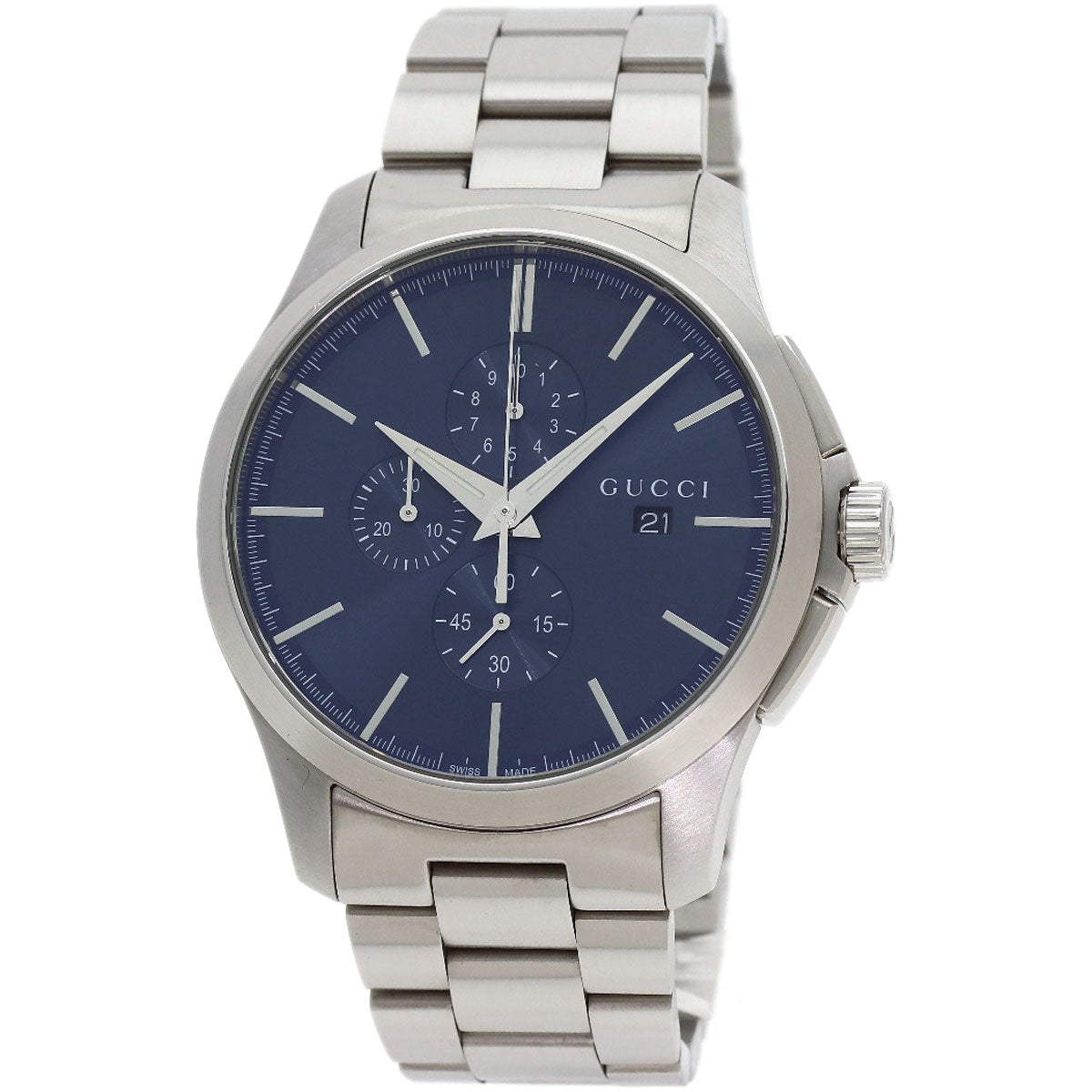 GUCCI G Timeless Chronograph Watches 126.2 Stainless Steel/Stainless Steel mens