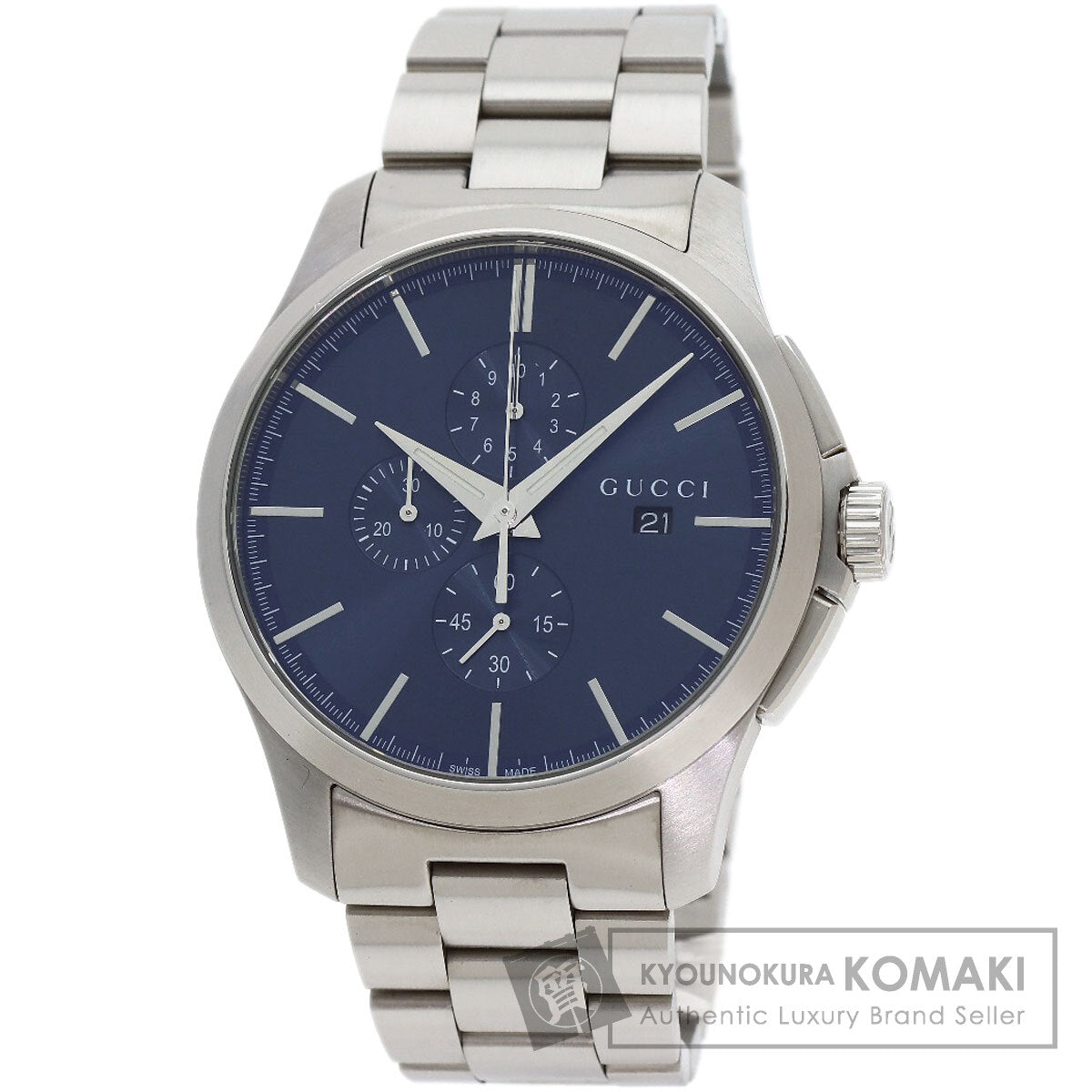 GUCCI G Timeless Chronograph Watches 126.2 Stainless Steel/Stainless Steel mens