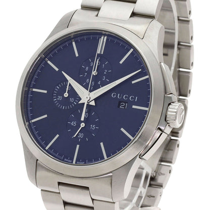 GUCCI G Timeless Chronograph Watches 126.2 Stainless Steel/Stainless Steel mens