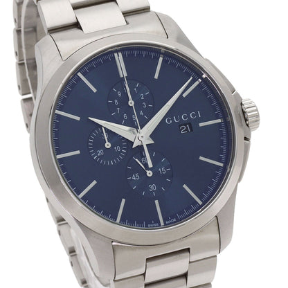 GUCCI G Timeless Chronograph Watches 126.2 Stainless Steel/Stainless Steel mens