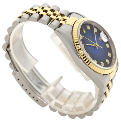 ROLEX datejust blue gradation Watches 16233G Stainless Steel/SSxK18YG mens