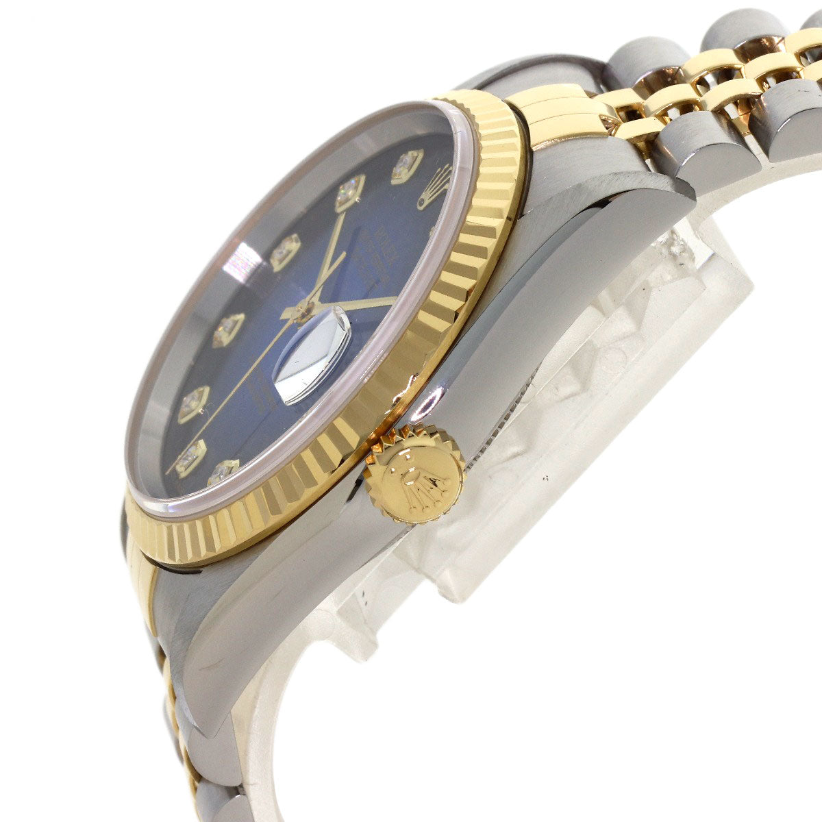 ROLEX datejust blue gradation Watches 16233G Stainless Steel/SSxK18YG mens