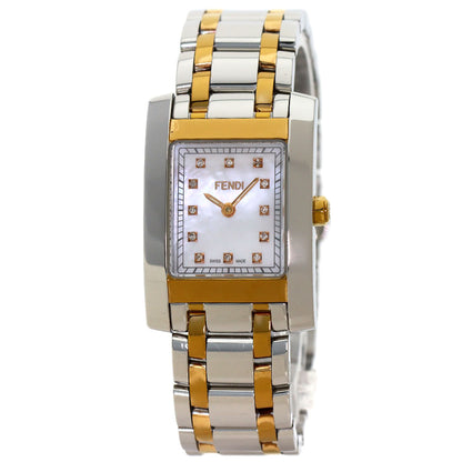 FENDI Square Watches 7000L Stainless Steel/SSxGP Ladies