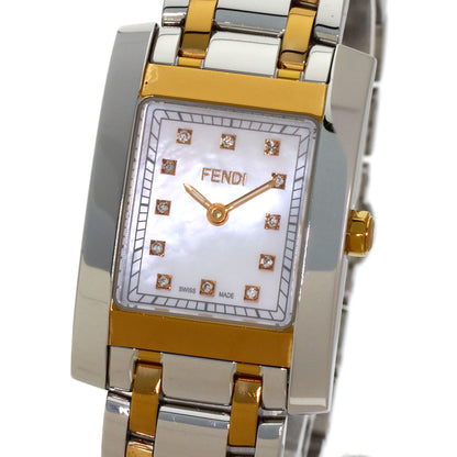FENDI Square Watches 7000L Stainless Steel/SSxGP Ladies