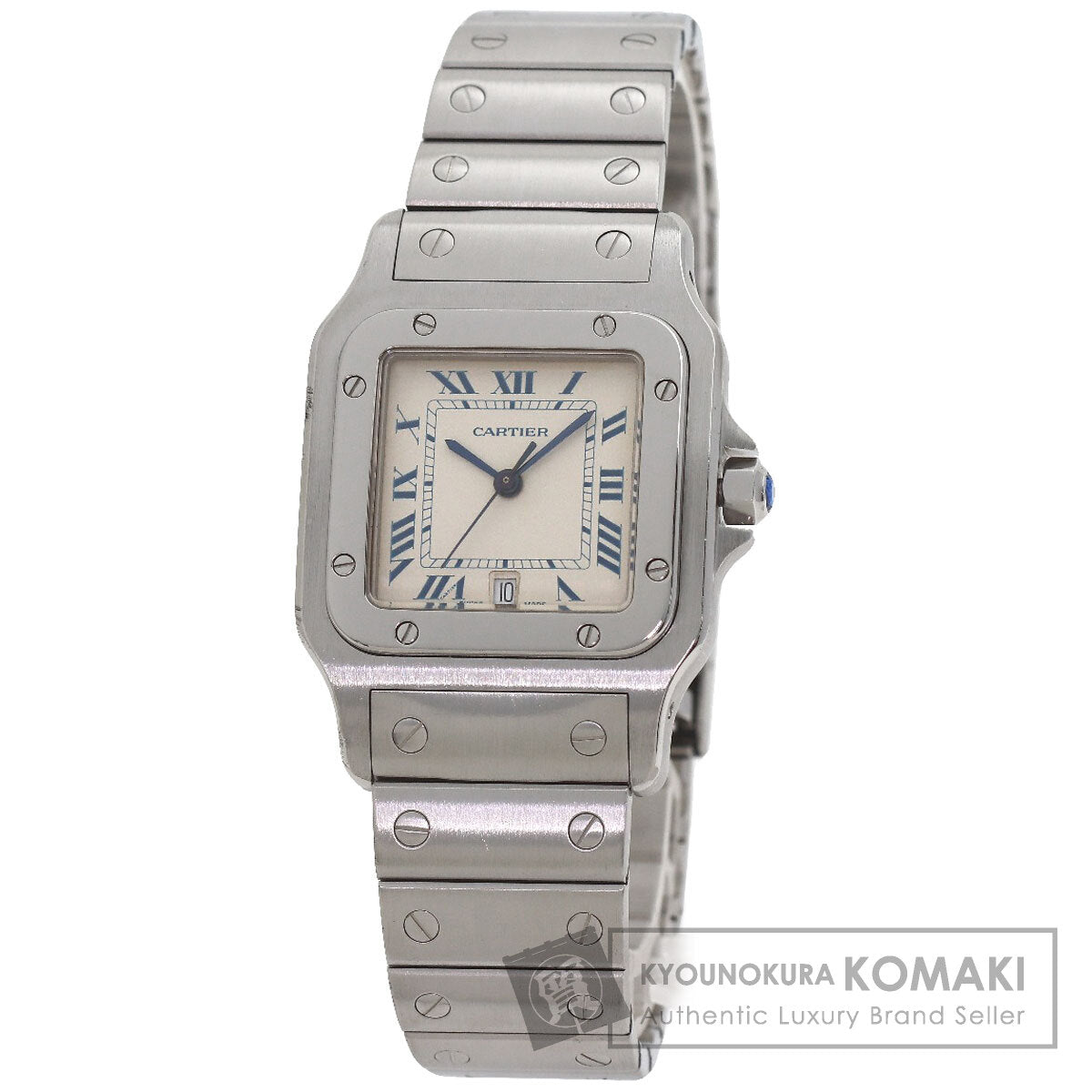 CARTIER Santos Garbe LM Watches W20018D6 Stainless Steel/Stainless Steel mens