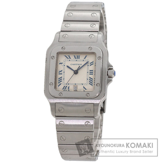 CARTIER Santos Garbe LM Watches W20018D6 Stainless Steel/Stainless Steel mens