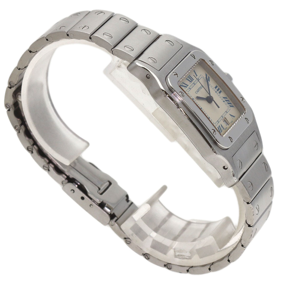 CARTIER Santos Garbe LM Watches W20018D6 Stainless Steel/Stainless Steel mens