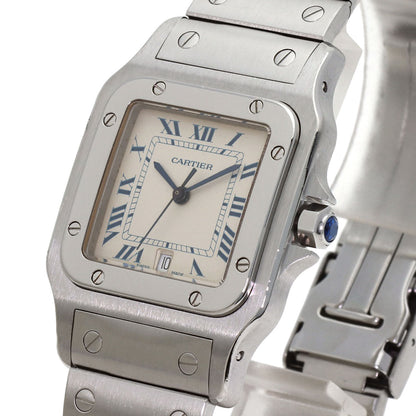 CARTIER Santos Garbe LM Watches W20018D6 Stainless Steel/Stainless Steel mens