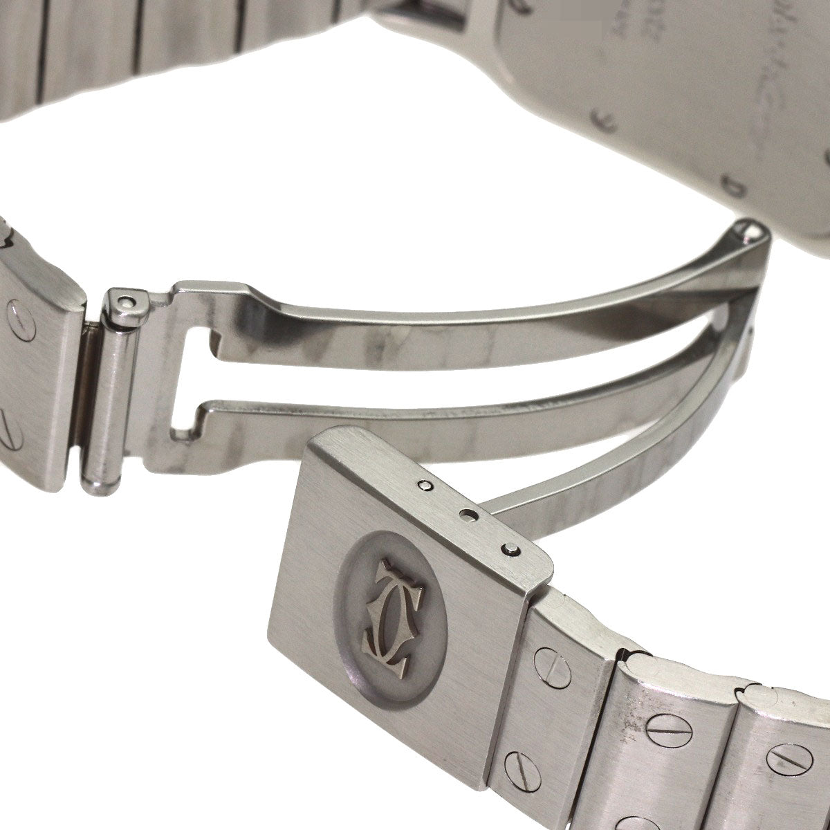 CARTIER Santos Garbe LM Watches W20018D6 Stainless Steel/Stainless Steel mens