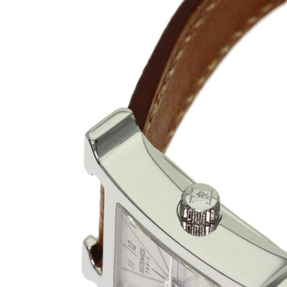 HERMES H watch mini Watches HH1.110 Stainless Steel/Leather Ladies