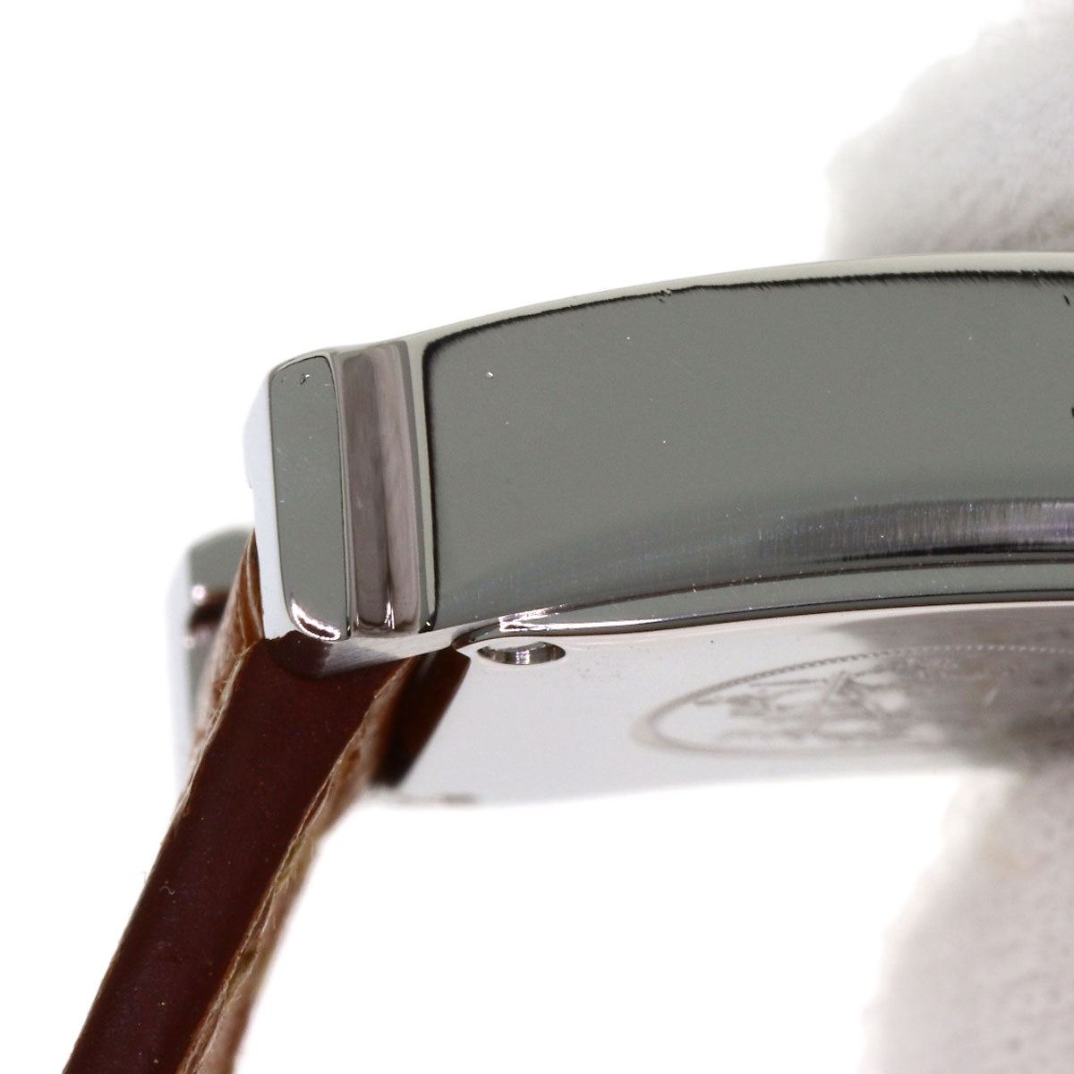 HERMES H watch mini Watches HH1.110 Stainless Steel/Leather Ladies