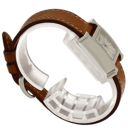 HERMES H watch mini Watches HH1.110 Stainless Steel/Leather Ladies