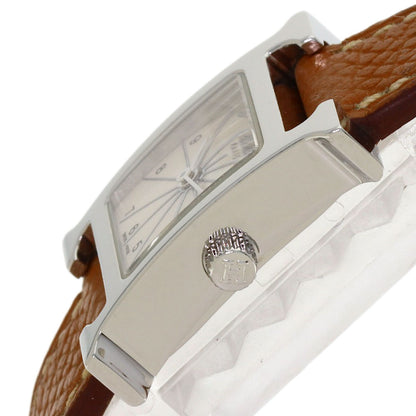 HERMES H watch mini Watches HH1.110 Stainless Steel/Leather Ladies