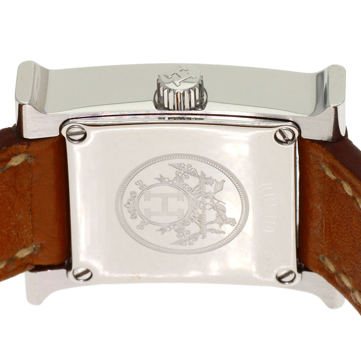 HERMES H watch mini Watches HH1.110 Stainless Steel/Leather Ladies