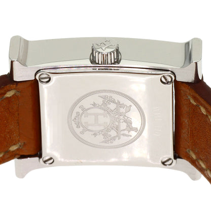 HERMES H watch mini Watches HH1.110 Stainless Steel/Leather Ladies