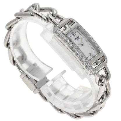 HERMES Nantucket 2P Diamond Watches NA2.130 Stainless Steel/Stainless Steel Ladies