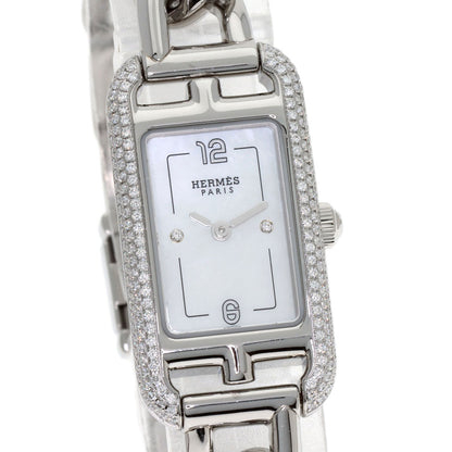 HERMES Nantucket 2P Diamond Watches NA2.130 Stainless Steel/Stainless Steel Ladies