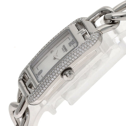 HERMES Nantucket 2P Diamond Watches NA2.130 Stainless Steel/Stainless Steel Ladies