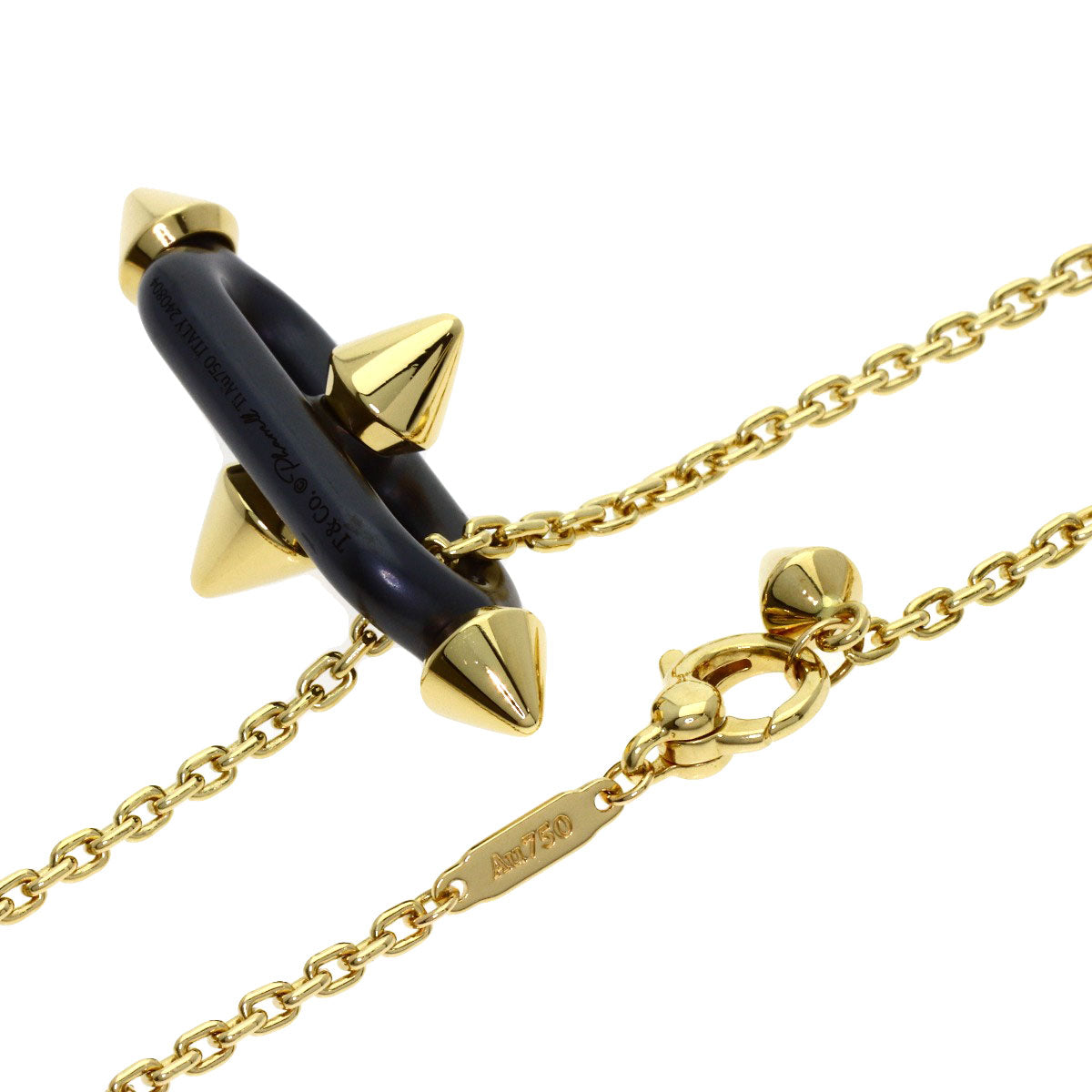 TIFFANY&Co. Titan by Pharrell Williams Necklace K18 Yellow Gold TitaniumLadies [Used]