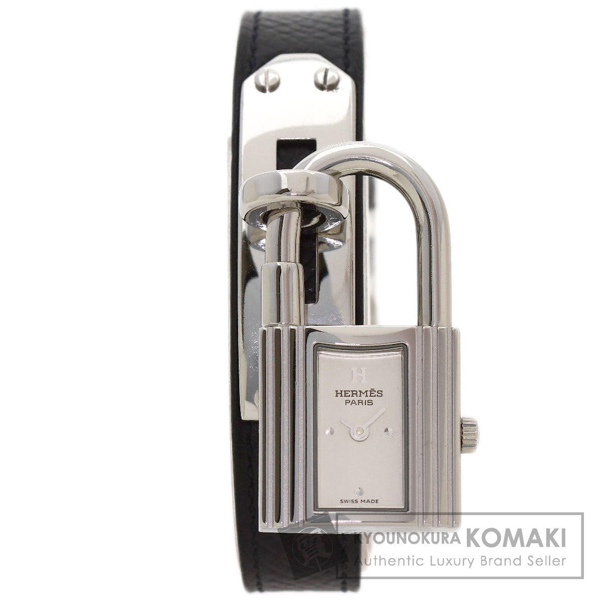 HERMES Kelly watch Watches KE1.210 Stainless Steel/Leather Ladies