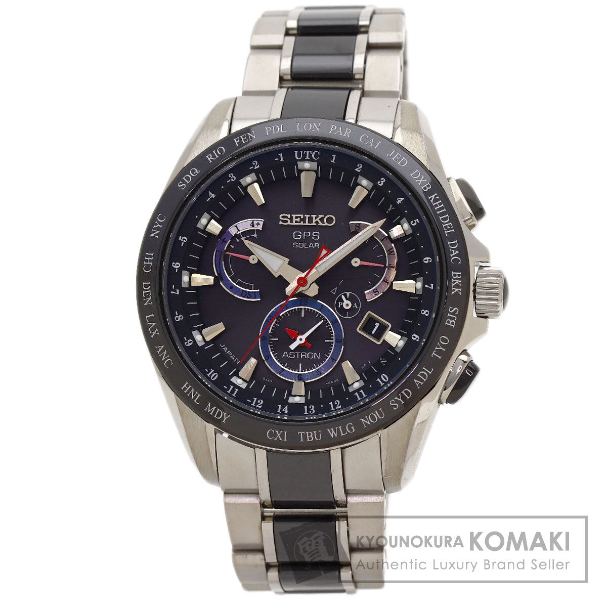 SEIKO Astron 8X Series Dual Time Watches SBXB041 8X53-0AB0-2 Titanium/Titanium x Ceramic mens