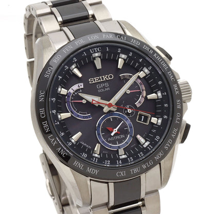 SEIKO Astron 8X Series Dual Time Watches SBXB041 8X53-0AB0-2 Titanium/Titanium x Ceramic mens