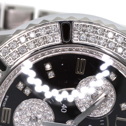 CHRISTIAN DIOR Crystal Chronograph Diamond Watches CD11431D Stainless Steel/Stainless Steel mens
