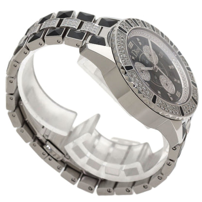 CHRISTIAN DIOR Crystal Chronograph Diamond Watches CD11431D Stainless Steel/Stainless Steel mens