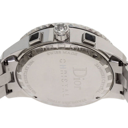 CHRISTIAN DIOR Crystal Chronograph Diamond Watches CD11431D Stainless Steel/Stainless Steel mens