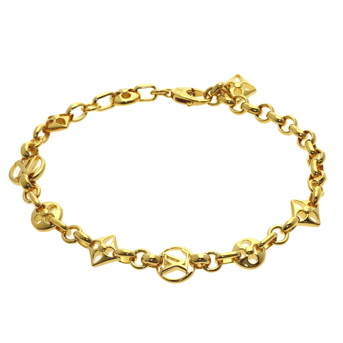 LOUIS VUITTON Crazy In Rock M00376 Bracelet Gold Plated Ladies [Used]