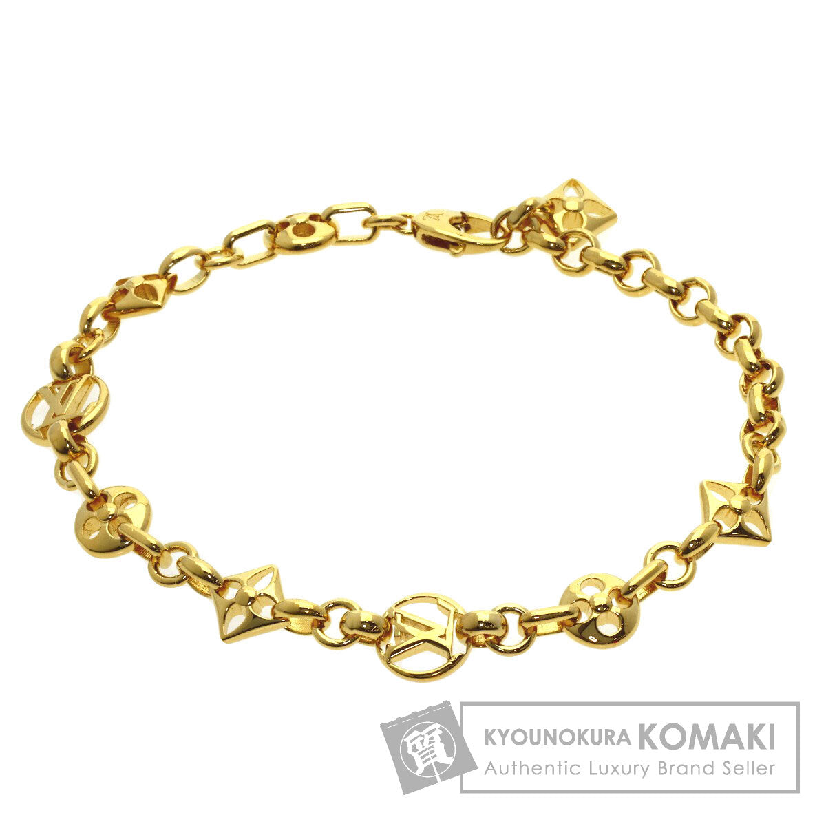 LOUIS VUITTON Crazy In Rock M00376 Bracelet Gold Plated Ladies [Used]