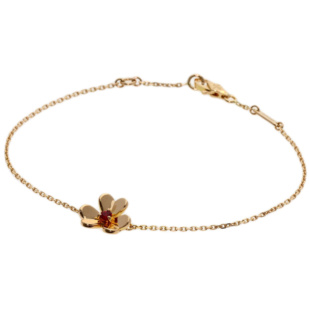 Van Cleef & Arpels Frivole Mini Ruby Bracelet K18 Pink Gold Ladies [Used]