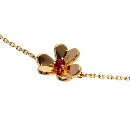 Van Cleef & Arpels Frivole Mini Ruby Bracelet K18 Pink Gold Ladies [Used]